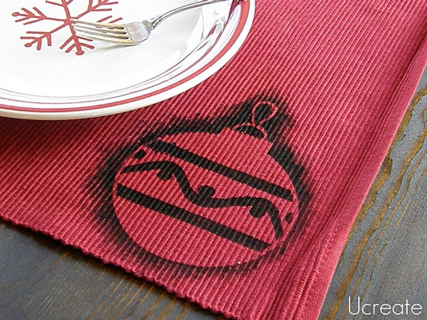 christmas placemats silhouette