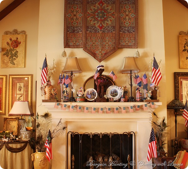 4TH of July Mantel-Bargain Hunting with Laurie