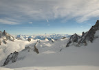 View of the Apls from the Aiguille du Midi