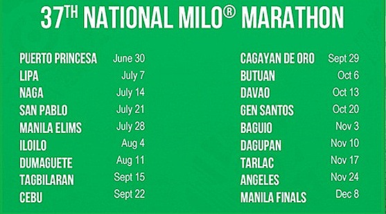 race-shedules 37th Milo Marathon