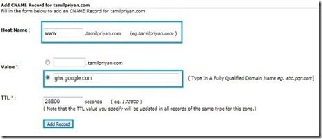bigrock-blogger-mapping-adding-CNAME-records