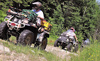 Riding the endless trails. Riding the endless trails.