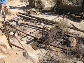 The original bed is still standing.