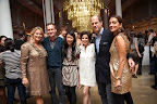 Claudia from the Wedding Library, event designer Matthew Robbins, Katie Berry and I from Martha Stewart Weddings, caterer Peter Callahan, and Jennifer from the Wedding Library.
