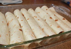 Ground Beef and Green Chili Enchiladas