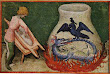 Aurora Consurgens Manuscript Fig4 Ouroboros Dragon Boils In A Flask