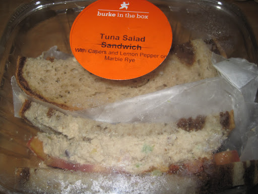 Just one of the many sandwiches available at Burke in the Box.
