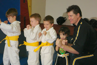 Eidan's first karate graduation