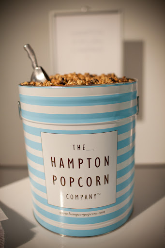 The Hampton Popcorn Company provided all different kinds of delicious popcorn for guests to munch on or take home with them.