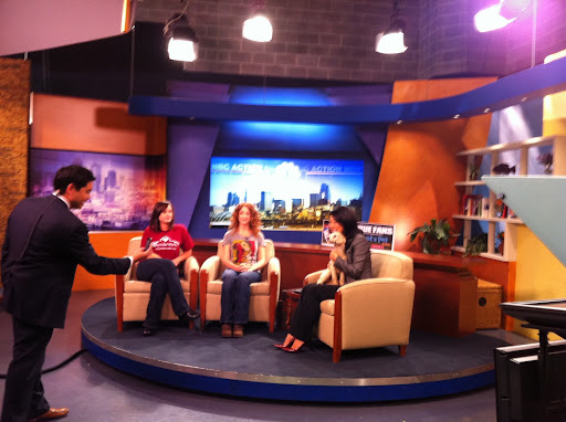 Adopt-a-Pet.com's Abbie Moore on Kansas City morning show to launch Royals Adoption supporting campaign sponsored by Bayer.