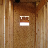 Swamp cooler hole from hallway inside 6/11