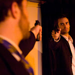 Never Swim Alone, by Daniel MacIvor. Directed by Margot Bordelon (part of Boys & Girls). May 16 - June 15, 2008. (l to r) Brian Stojak, Brian Golden. Photo Credit: Brian McConkey.