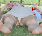 White panty hairy beaver