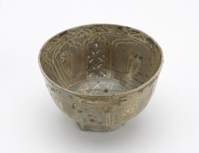 Bowl | Origin:  Probably Iran | Period: 17th-18th century | Details:  Not Available | Type: Stone-paste painted over glaze | Size: H: 8.1  W: 14.1  cm | Museum Code: F1903.195 | Photograph and description taken from Freer and the Sackler (Smithsonian) Museums.