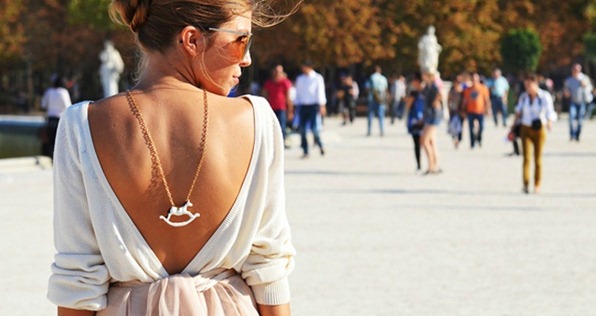Back necklace Back necklace