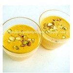 Lychee badam kheer Lychee badam kheer
