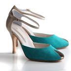 Juana cuero met champagne gam verde-tacco 8,5cm n. 37-38-39