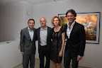 Daniel Maman, el artista Eddie Soloway, Jackie Parisier y Leo Mateu