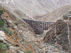 The first glimpse of the Goat Canyon Trestle is spectacular even from a distance.