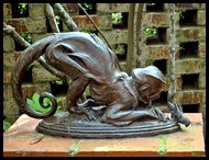 06d - Sculptures - Monkey With Cricket