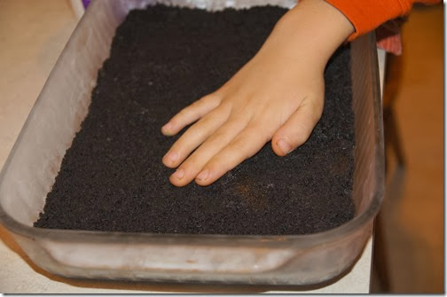 layer crushed Oreos layer crushed Oreos