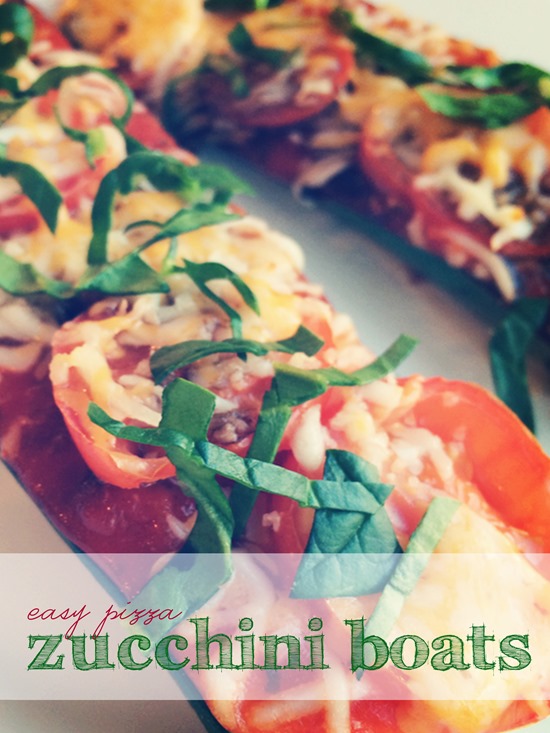 Zucchini Pizza Boats | Shan Made