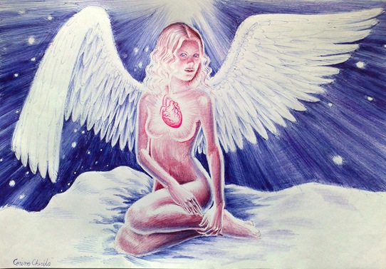 Shining heart angel Shining heart angel