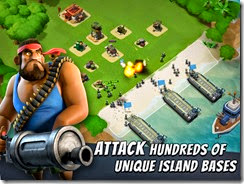 هاجم المئات من قواعد الخصوم والأعداء على الجزر المختلفة لتدريب جيوشك والحصول على المزيد من الموارد فى لعبة Boom Beach