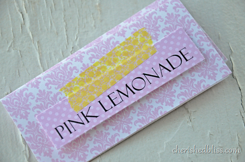 Pink Lemonade Label