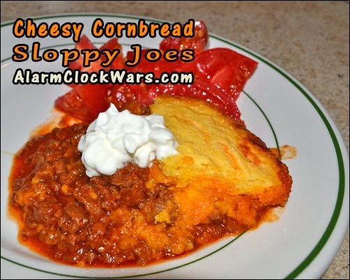 cheesy cornbread sloppy joes