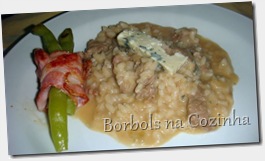 Risoto de Mignon e Gorgonzola Risoto de Mignon e Gorgonzola