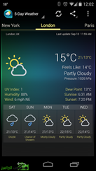 ويدجت رائع للطقس والساعة للأندرويد Weather & Clock Widget Android - 4