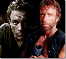 Chuck Norris és Jean-Claude Van Damme az Expendables 2-ben
