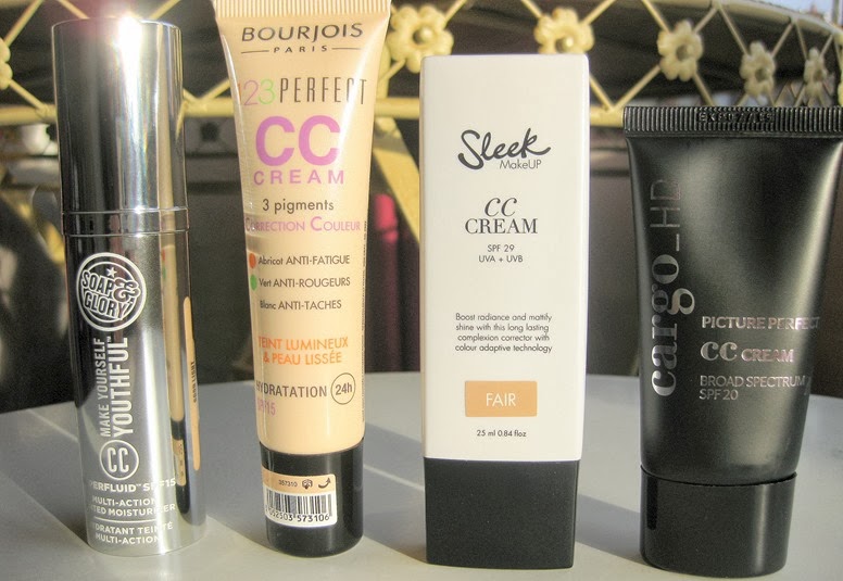 CC-Creams-Soap&Glory,Bourjois,Sleek,Cargo