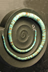 Slices of turquoise as a necklace with a silver S clasp 390.00