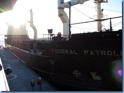 5200 Michigan - Sault Sainte Marie, MI - Soo Locks  - freighter Federal Patroller entering MacArthur Lock