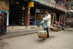 Selling eggs in the streets