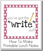 lunchbox notes
