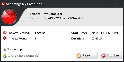 [comodo-internet-security-scanning3.png]