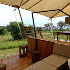 Serengeti Bushtops, Blick von der Terrasse © Foto: Angelika Krüger | Outback Africa Erlebnisreisen