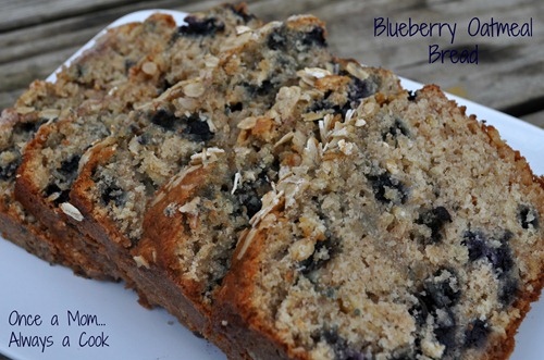 Blueberry Oatmeal Bread