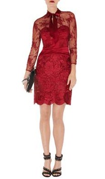 Karen Millen Long Sleeve Lace Dress1