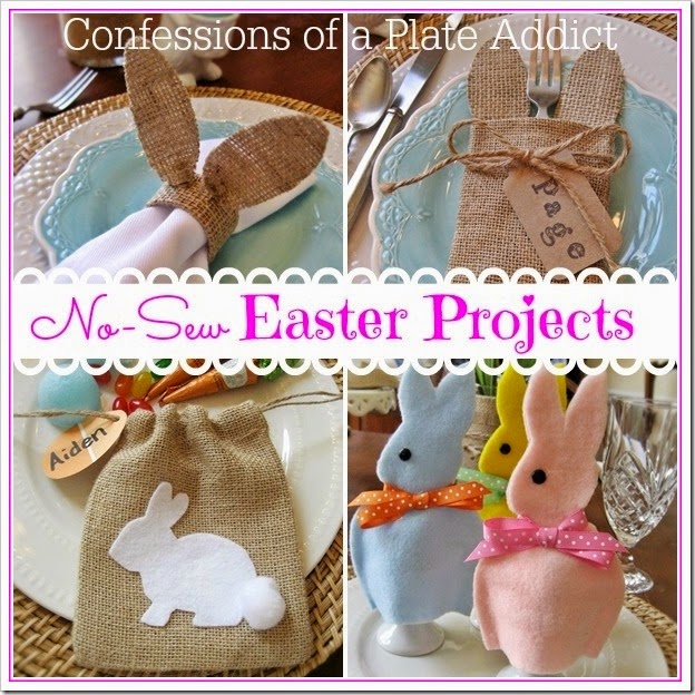 CONFESSIONS OF A PLATE ADDICT No-Sew Easter Projects