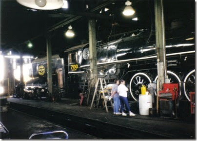 15 Spokane, Portland & Seattle A-1 Class 4-8-4 #700 at the Brooklyn Roundhouse in Portland, Oregon on August 25, 2002
