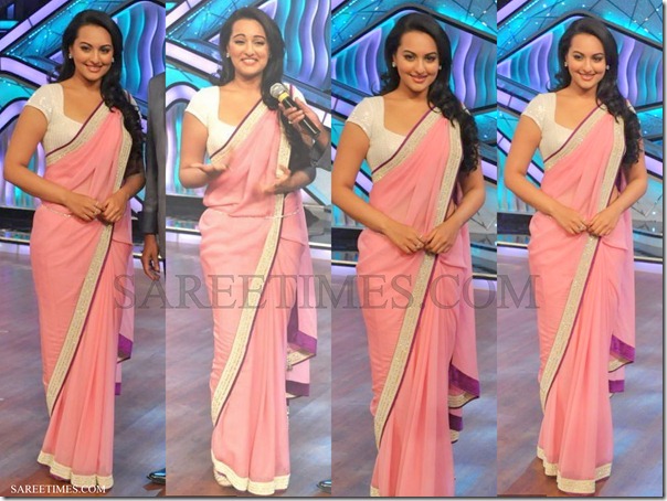 Sonakshi_Sinha_Pink_Saree