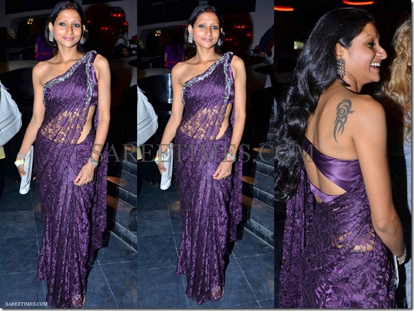 Purple_Designer_Georgette_Saree