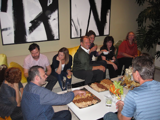 Everyone really enjoyed themselves at the party.