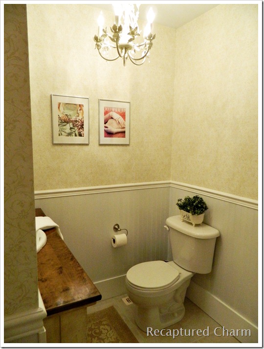 Small Powder Room With Black Wall Small Powder Room With Black Wall