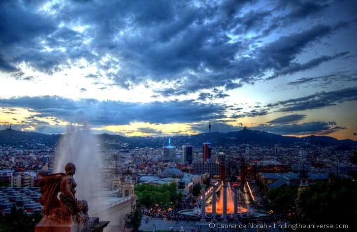 magic fountain in Barcelona