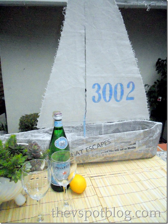 newspaper, sailboat, DIY